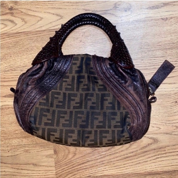 Fendi Nappa Zucca Baby Spy Bag - Picture 1 of 12
